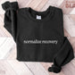 "normalize recovery" embroidered sweatshirt - funravel