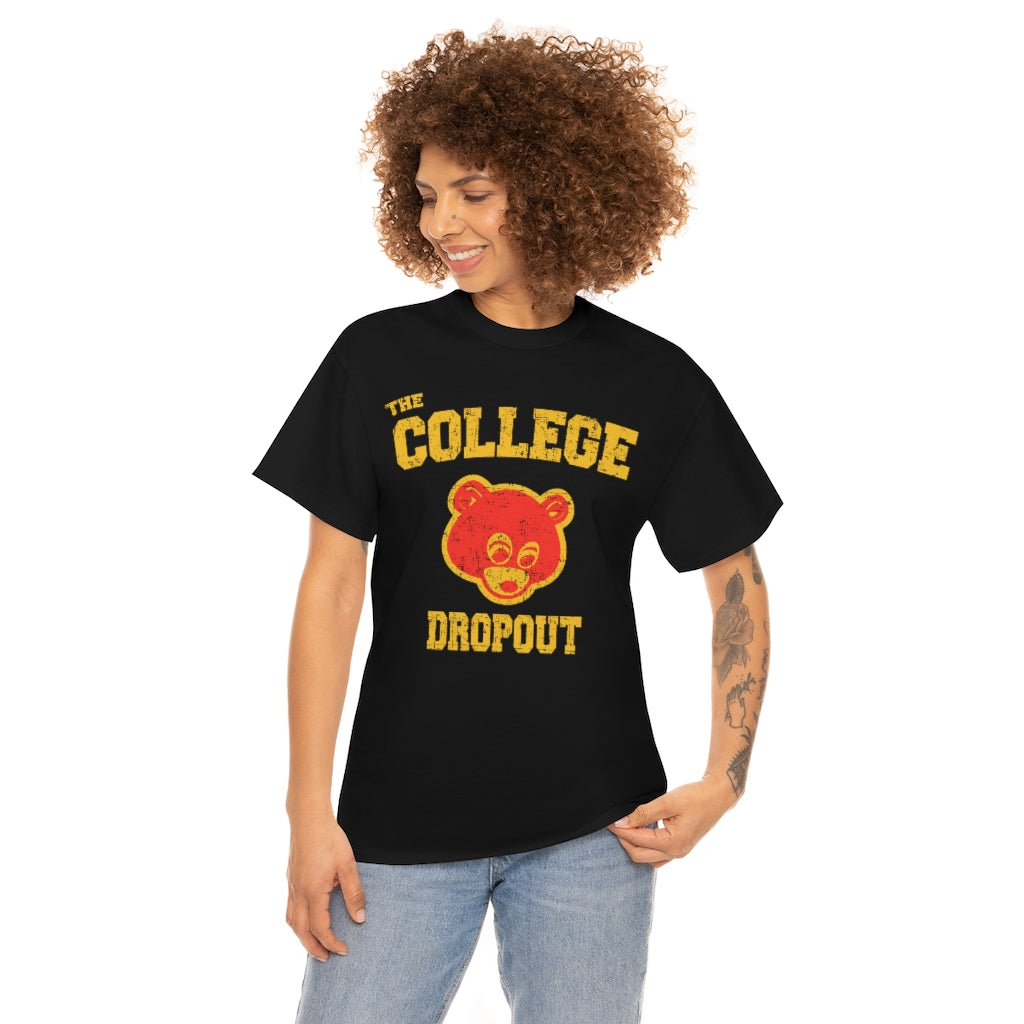 Vintage Kanye West "The College Dropout" Album Artwork Bear T-shirt - pear with me
