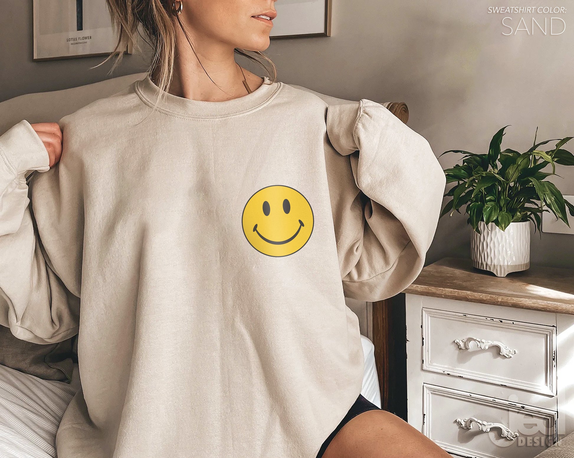 AV Smiley Face Sweatshirt (Crewneck/Hoodie) - pear with me