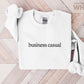Business Casual Embroidered Sweatshirt 