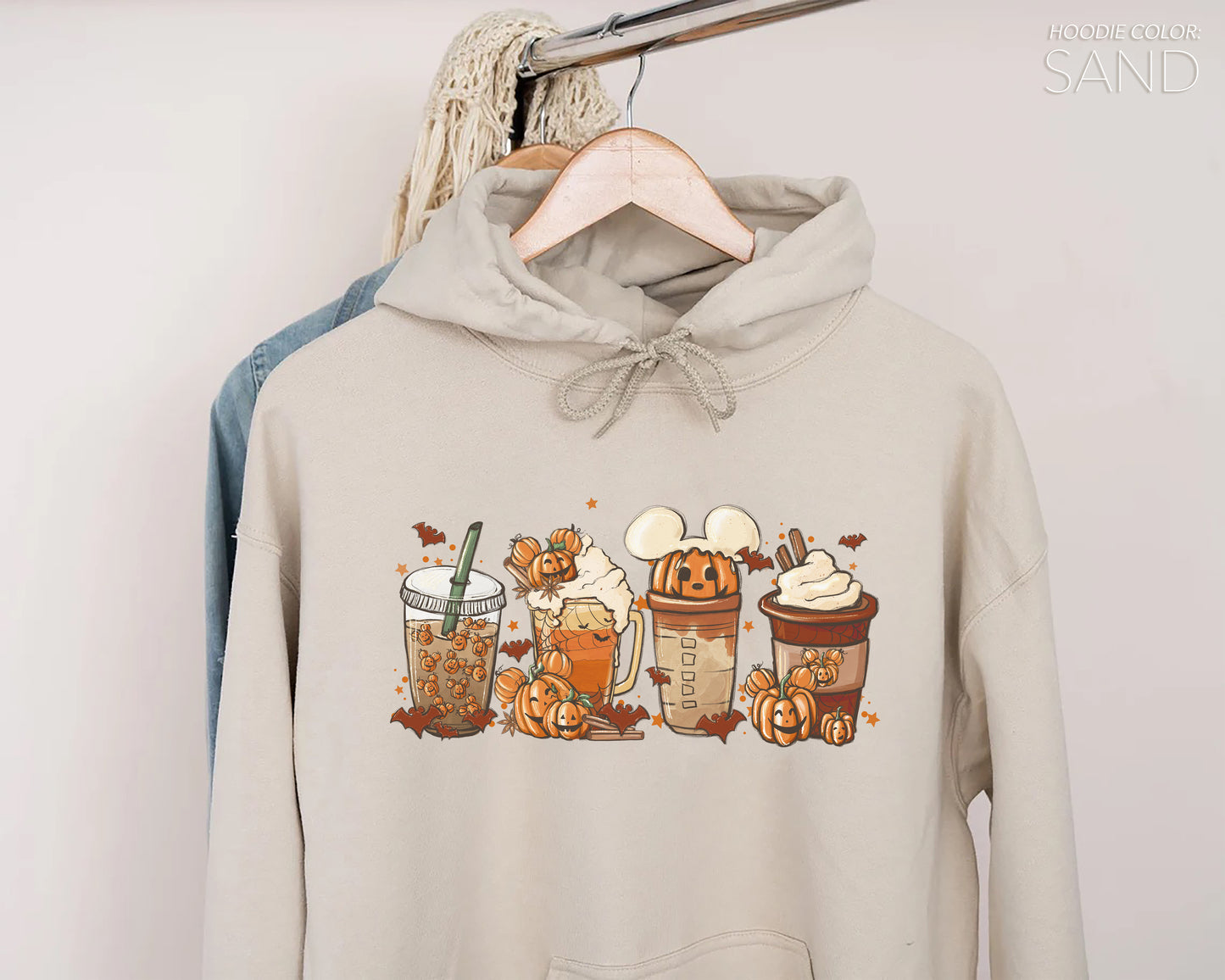 Fall Latte Mouse Coffee Halloween Sweatshirt (Crewneck/Hoodie) - funravel