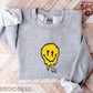 Embroidered Drip Smiley Face Sweatshirt (Crewneck/Hoodie) - funravel