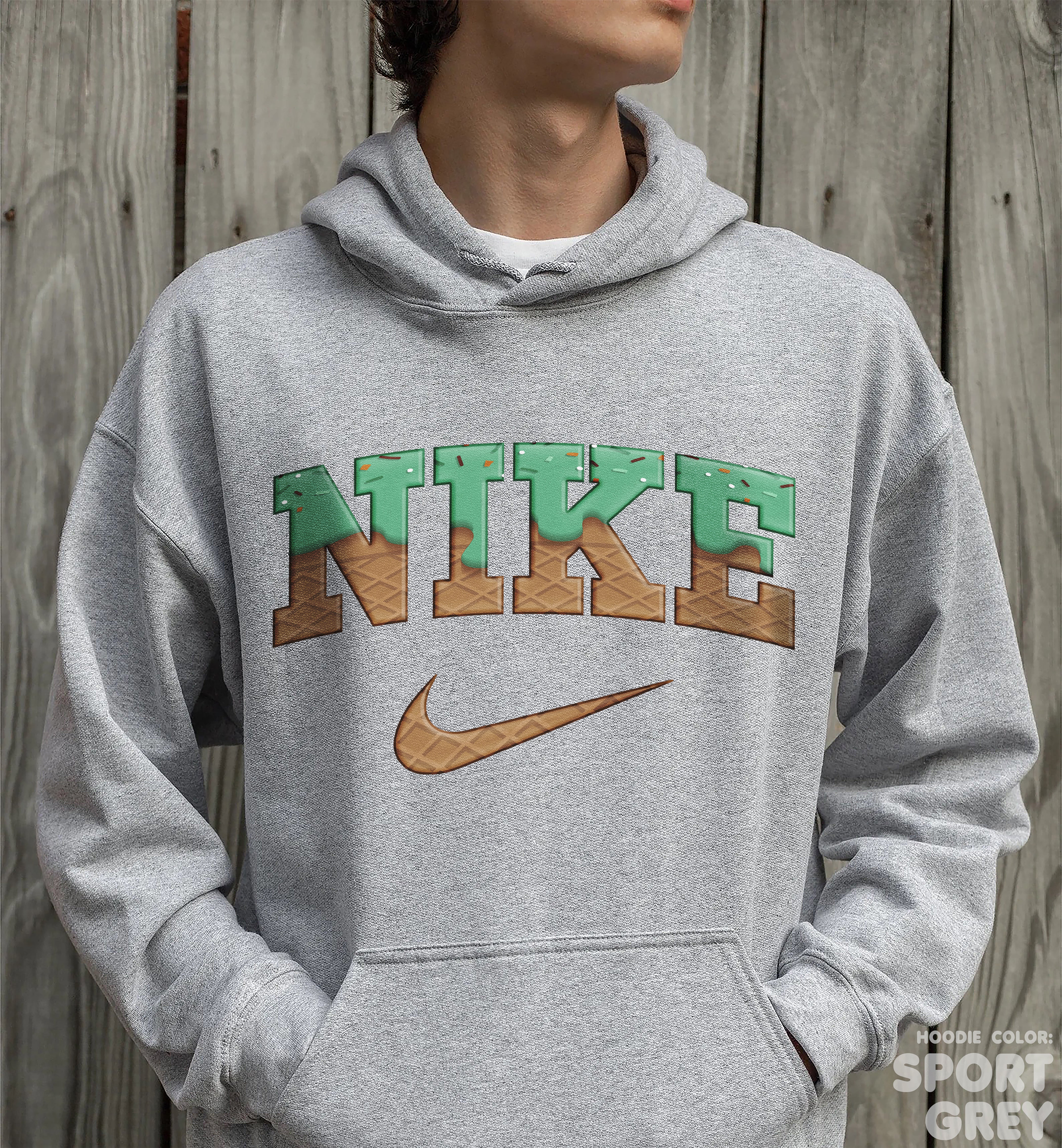 Nike gold drip online crewneck