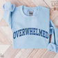 "OVERWHELMED" embroidered sweatshirt - funravel