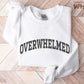 "OVERWHELMED" embroidered sweatshirt - funravel