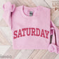 "SATURDAY" embroidered sweatshirt - funravel