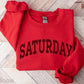 "SATURDAY" embroidered sweatshirt - funravel