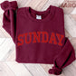 "SUNDAY" embroidered sweatshirt - funravel