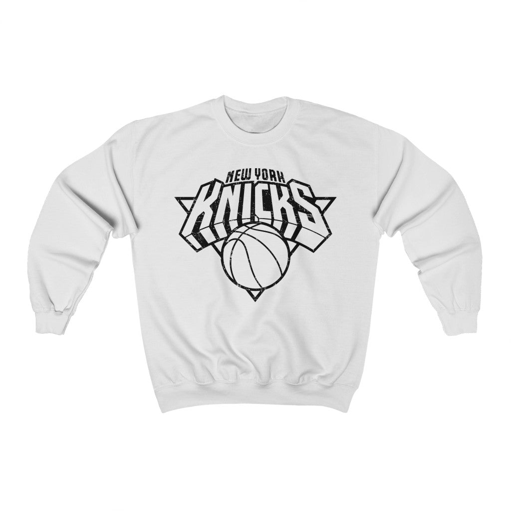 CustomCat New York Knicks Vintage NBA Crewneck Sweatshirt Ash / L