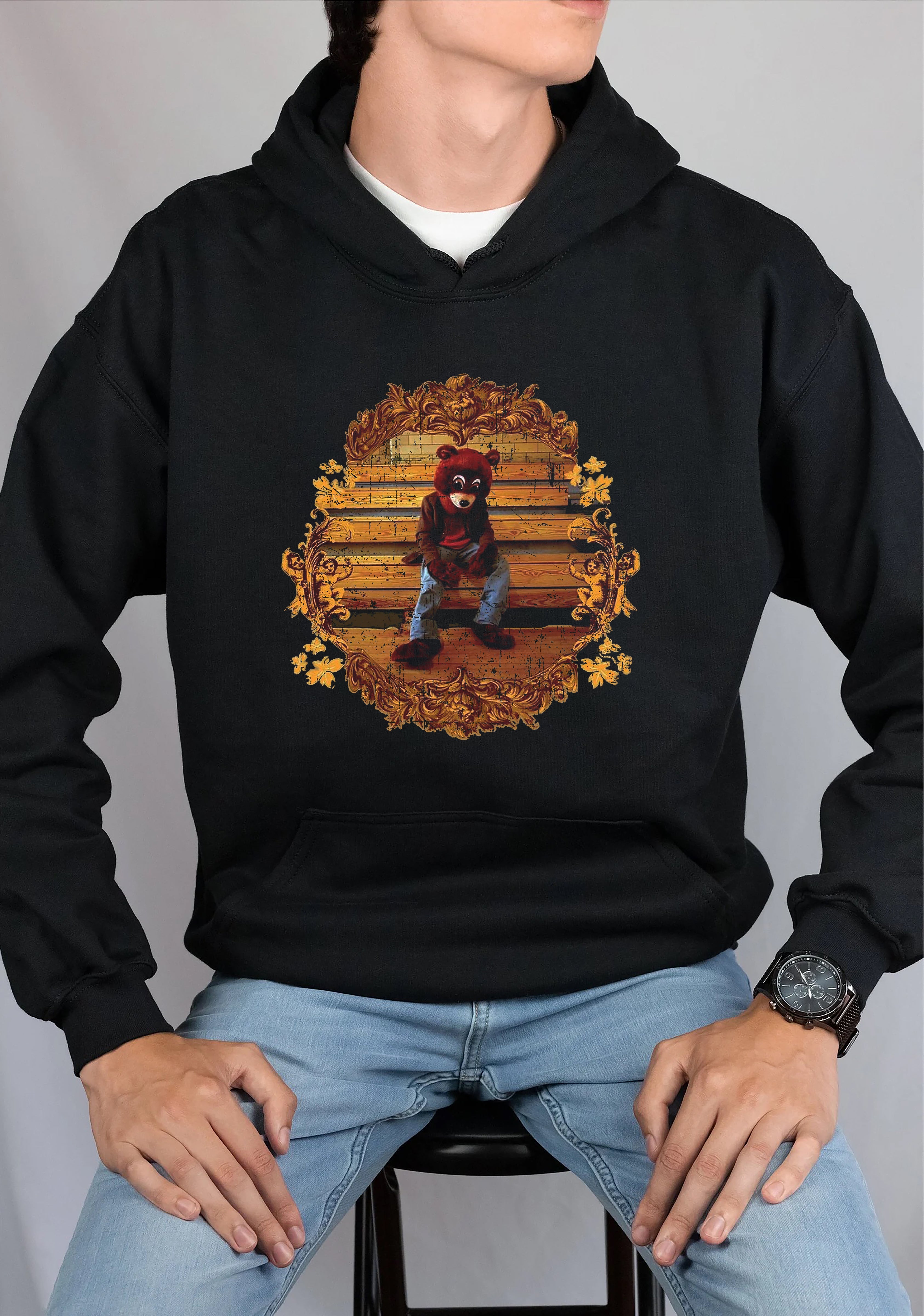 Vintage Kanye West The College Dropout Emblem Sweatshirt Crewneck Hoodie