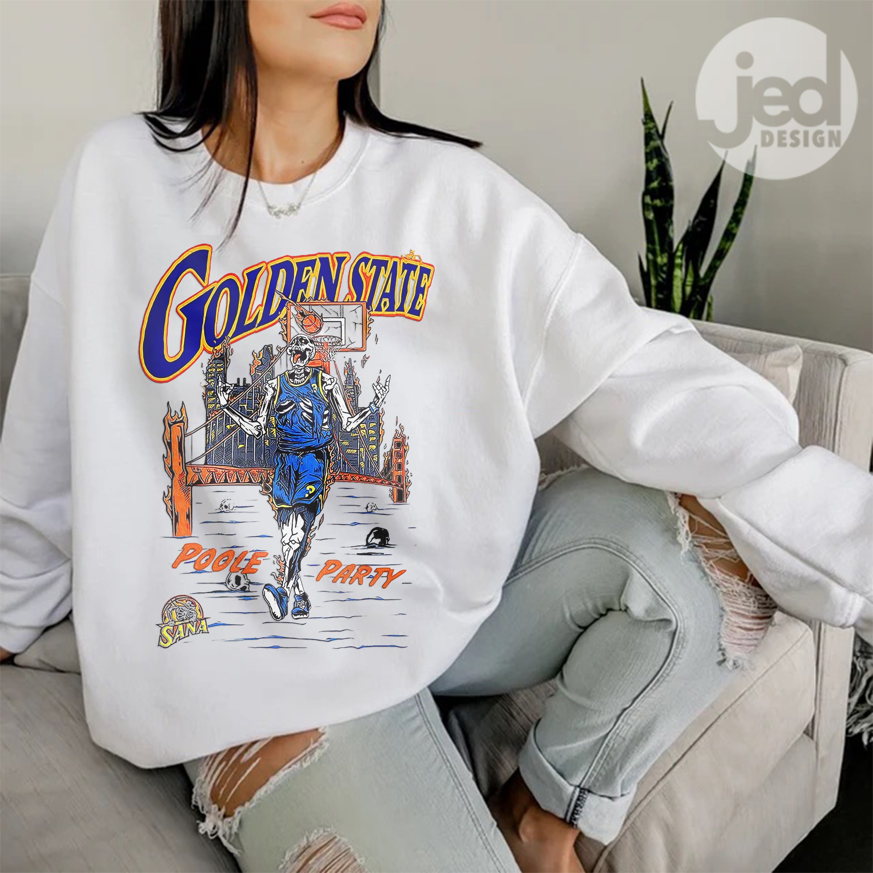 Vintage Jordan Poole 90s Style Sweatshirt