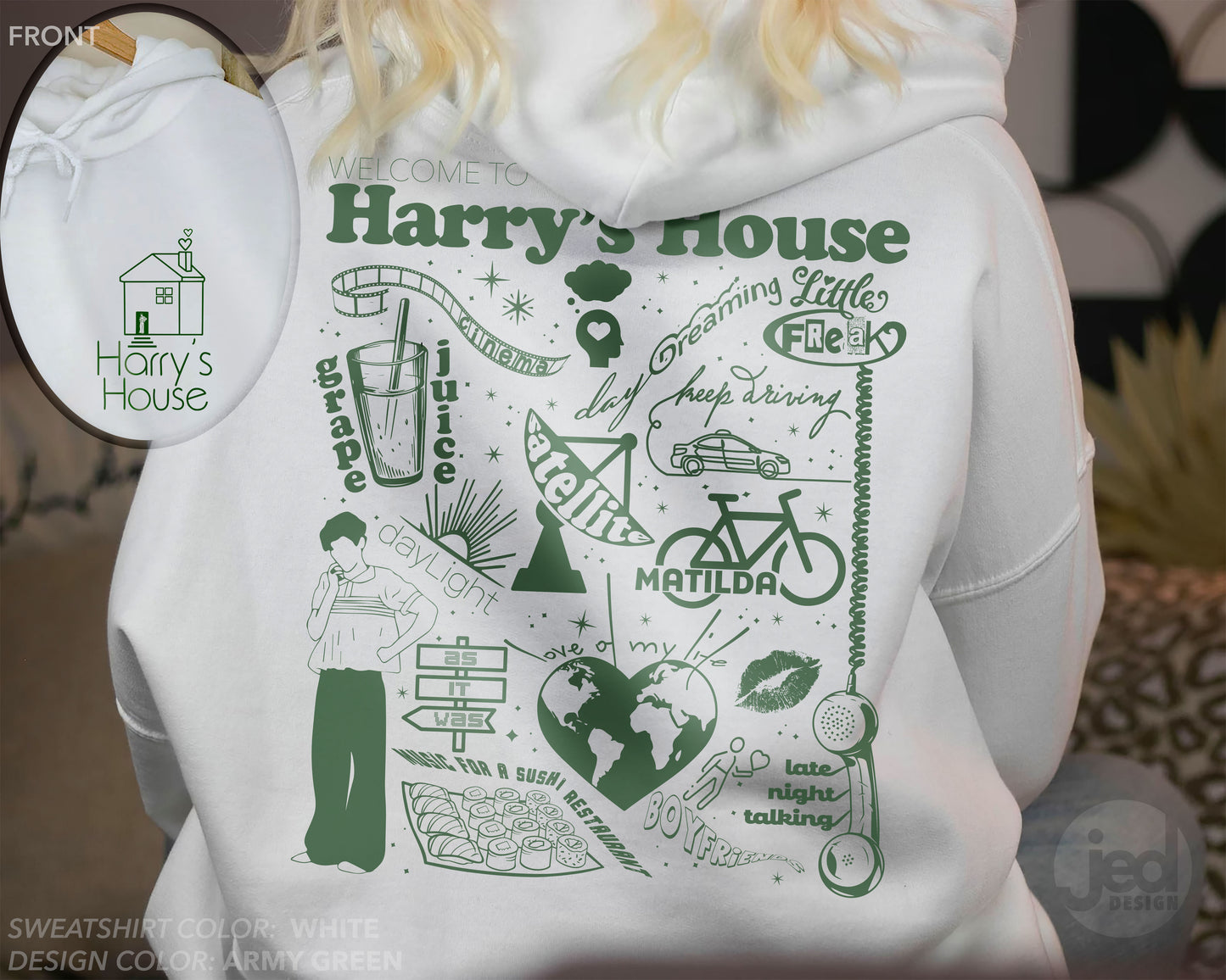 Harry's House Album Track List Sweatshirt (Crewneck/Hoodie) #1 - pear with me