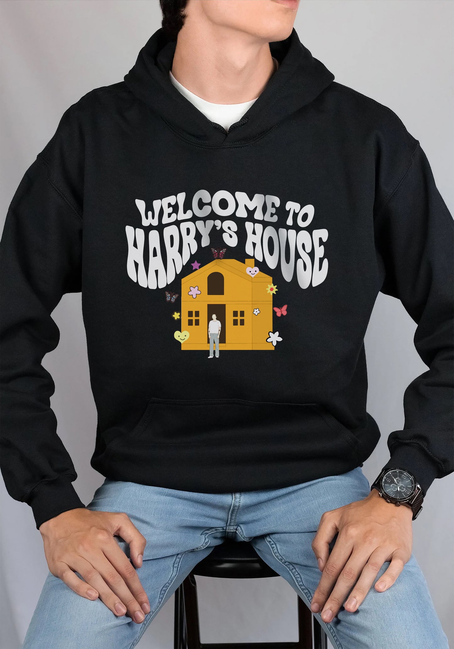 "Welcome to Harry's House" Sweatshirt (Crewneck/Hoodie) - pear with me