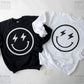 Lightning Smiley Sweatshirt; Smiley Face Hoodie; Lightning Bolt Sweatshirt; Preppy Sweatshirt; Aesthetic Sweatshirt; Happy Sweatshirt Gift