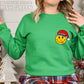 CUSTOM Santa Smiley Christmas T-Shirt/Sweatshirt; Matching Family Shirts; Personalized Gift, Custom Matching Xmas; Santa Claus Smiley Face