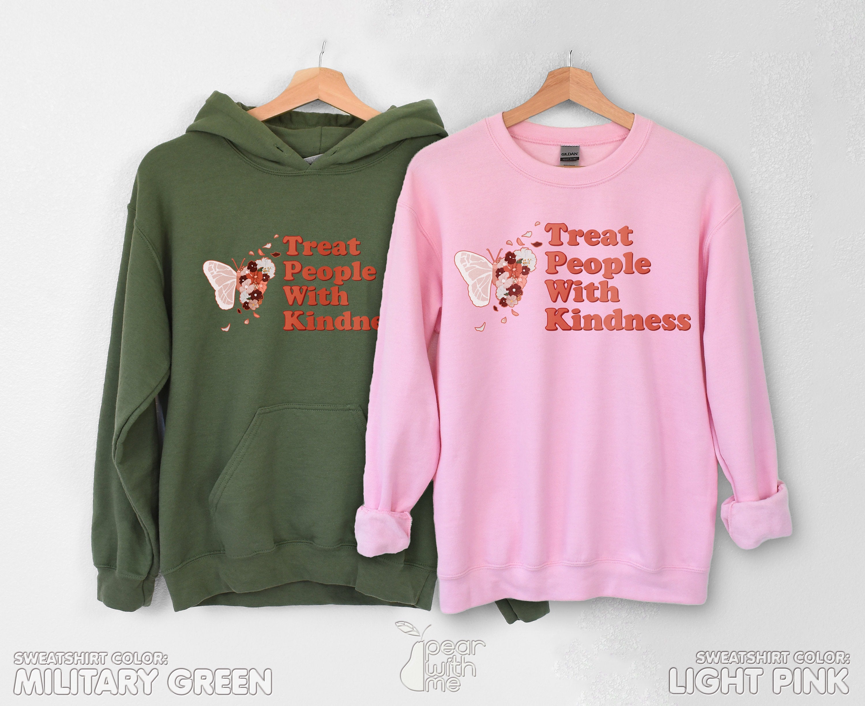 TPWK Butterfly Sweatshirt Treat Yourself With Kindness Sweatshirt