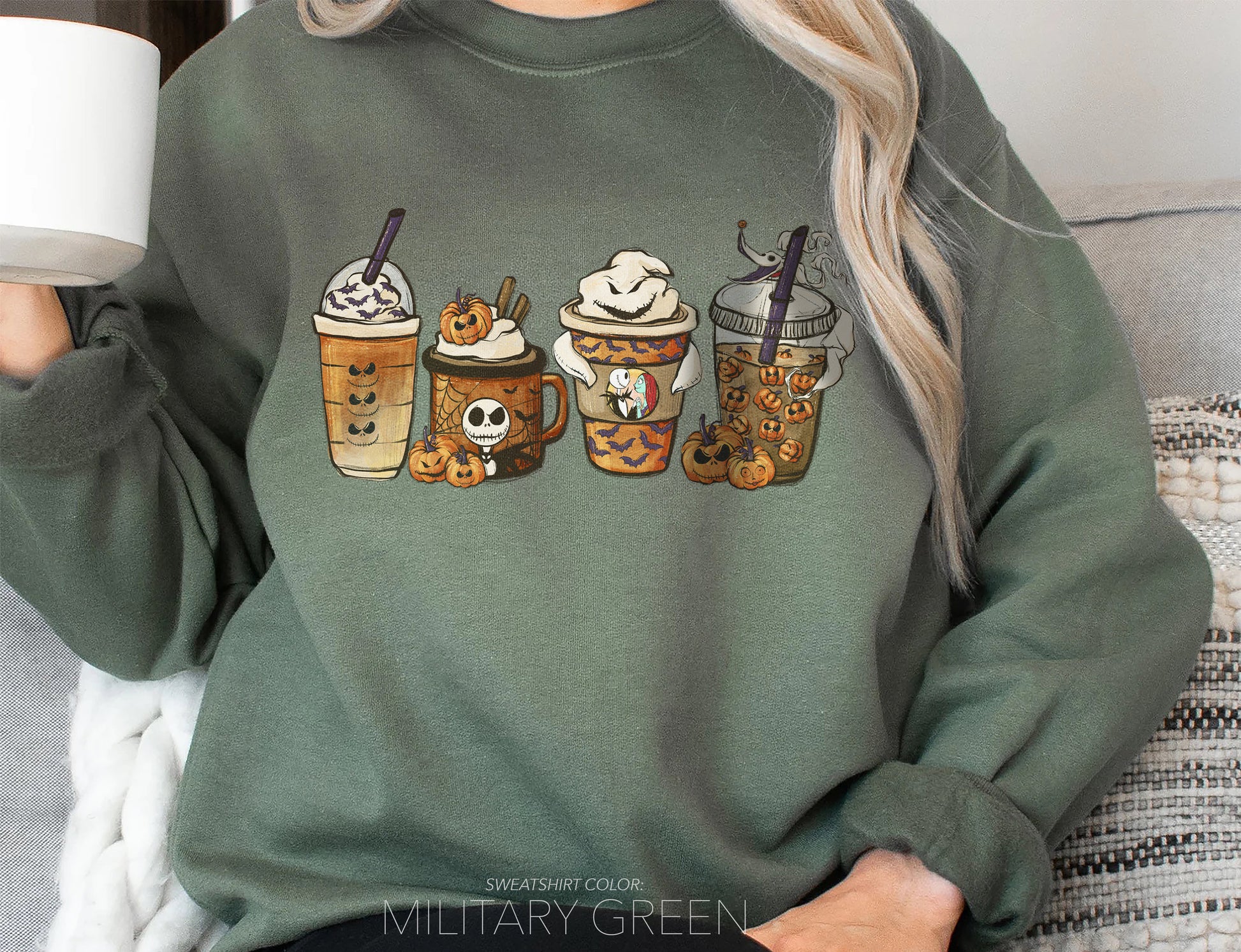 Nightmare Coffee Halloween Sweatshirt (Crewneck/Hoodie) - funravel
