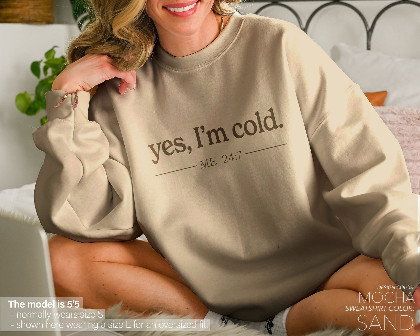 "yes, I'm cold." Sweatshirt (Crewneck/Hoodie) - funravel