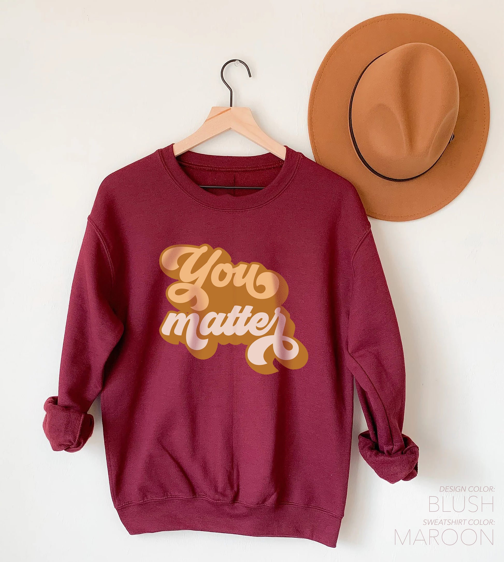 "You Matter" Mental Health Sweatshirt (Crewneck/Hoodie) - pear with me